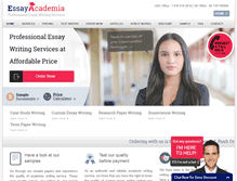 Tablet Screenshot of essayacademia.com